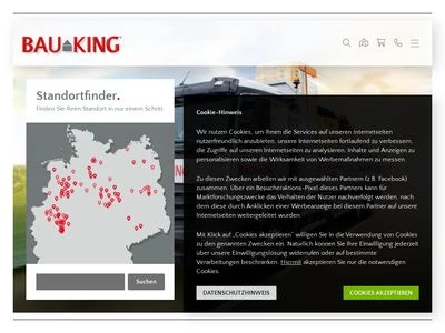 Website von Bauking AG