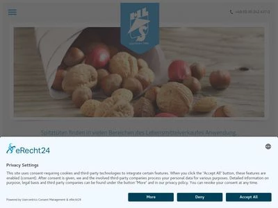 Website von Heinrich Ludwig Verpackungsmittel GmbH