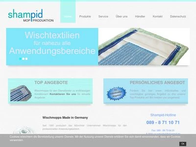 Website von Shampid GmbH