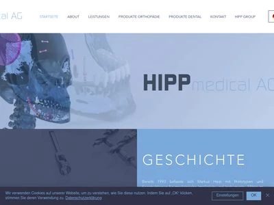 Website von Hipp medical AG