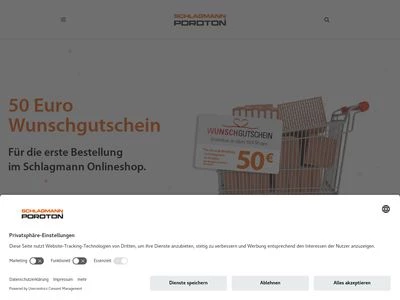 Website von Schlagmann Poroton GmbH & Co.KG