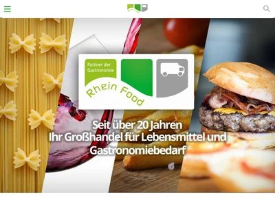 Website von RHEIN FOOD GmbH