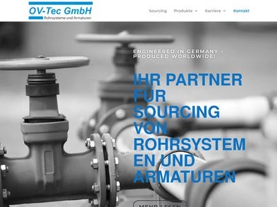 Website von OV-Tec GmbH