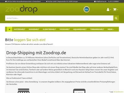 Website von Pet-Star GmbH - Zoodrop.de