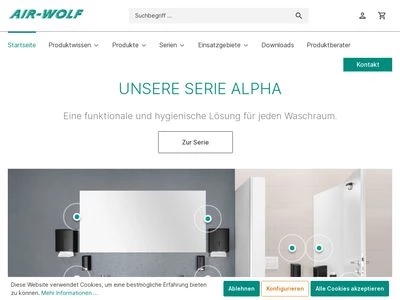 Website von AIR-WOLF GmbH