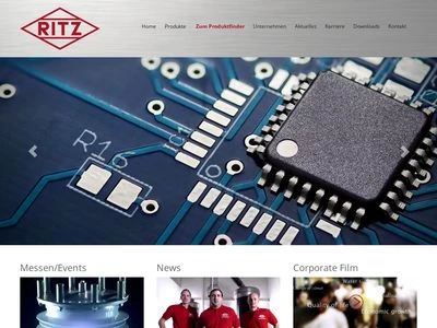 Website von RITZ Instrument Transformers GmbH