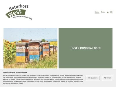 Website von Naturkost West GmbH