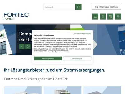 Website von Emtron electronic GmbH