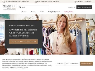 Website von Nitzsche Fashion GmbH & Co. KG