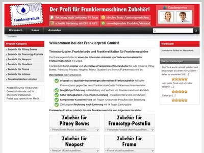 Website von Frankierprofi GmbH