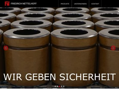 Website von Friedrich Nettelhoff GmbH & Co. KG