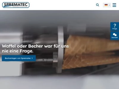 Website von Sprematec GmbH Sondermaschinenbau