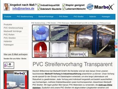 Website von Marbex GmbH