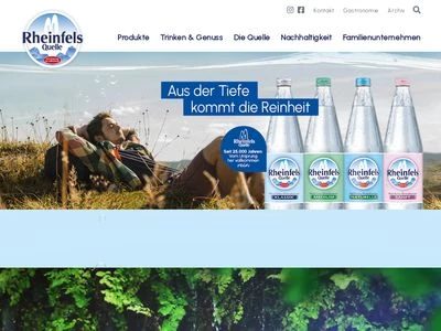 Website von RheinfelsQuellen H. Hövelmann GmbH & Co. KG