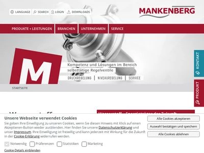 Website von Mankenberg GmbH