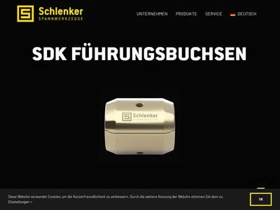 Website von Schlenker Spannwerkzeuge GmbH & Co.KG