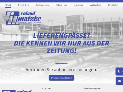 Website von Roland Matzke GmbH