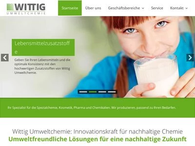 Website von WITTIG Umweltchemie GmbH