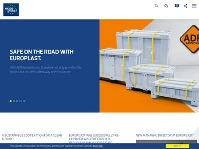 Website von Europlast Kunststoffbehälterindustrie GmbH