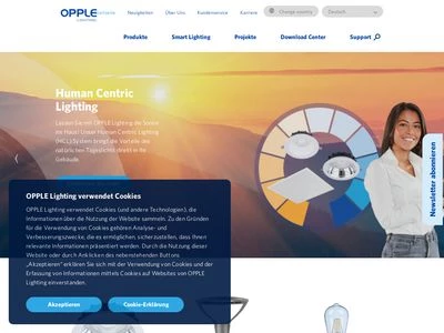 Website von Opple Germany