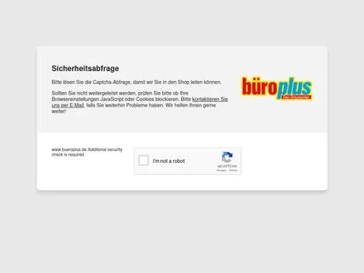 Website von büroplus GmbH