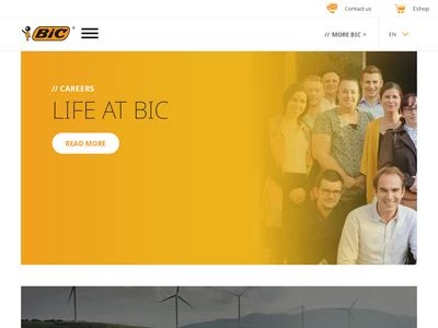 Website von BIC Deutschland GmbH & Co. OHG