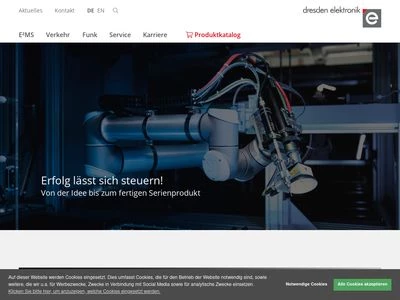 Website von Dresden Elektronik Ingenieurtechnik GmbH