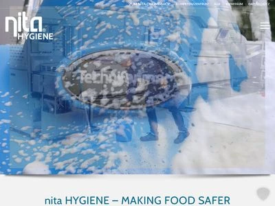 Website von nita Hygiene GmbH
