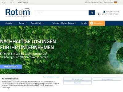 Website von Rotom Deutschland GmbH