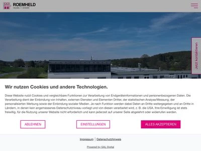 Website von Römheld GmbH Friedrichshütte