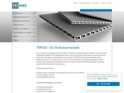 Website von Interplast Kunststoffe GmbH