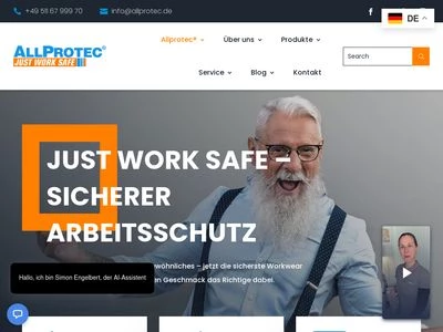 Website von AAV Allgemeiner Arbeitsschutz-Vertrieb GmbH