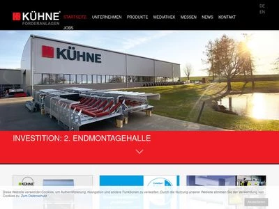 Website von K & K Sondermaschinen und Förderanlagenbau GmbH