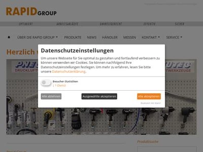 Website von Rapid Group GmbH