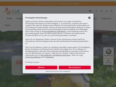 Website von sigikid, H.Scharrer & Koch GmbH & Co.KG