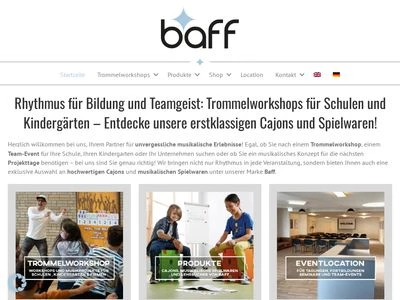 Website von baff GmbH