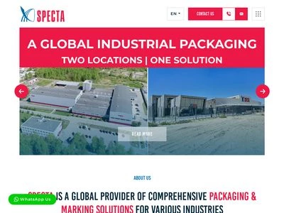 Website von Specta Ruhr GmbH