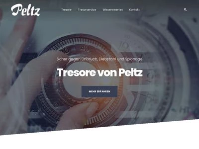 Website von Peltz-Tresorbau