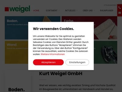 Website von Kurt Weigel GmbH