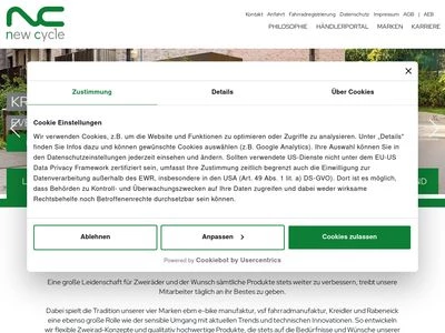 Website von cycle union GmbH