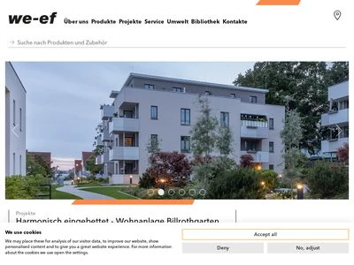 Website von WE-EF LEUCHTEN GmbH
