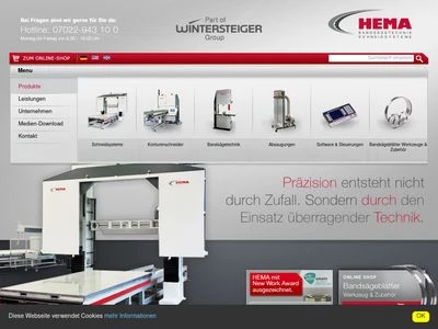 Website von Heermann Maschinenbau GmbH