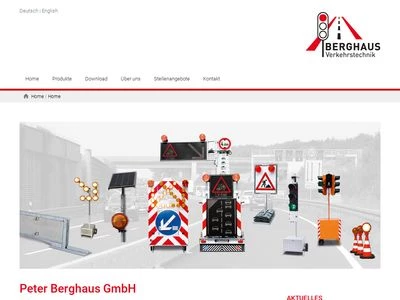 Website von Peter Berghaus GmbH