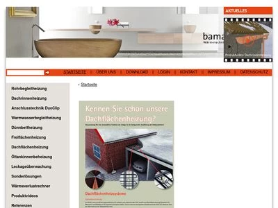 Website von elke TECHNIK Wärme- und Verbindungssysteme GmbH