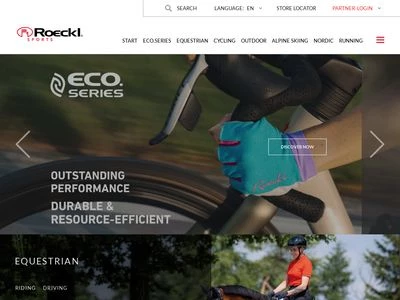 Website von Roeckl Sporthandschuhe GmbH & Co. KG