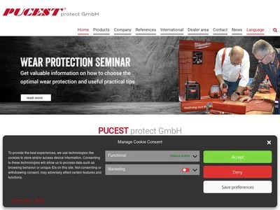 Website von PUCEST protect GmbH