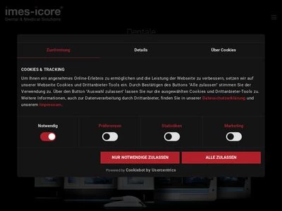 Website von imes-icore GmbH