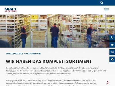 Website von Friedrich Kraft GmbH