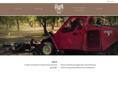 Website von Villa Pecans