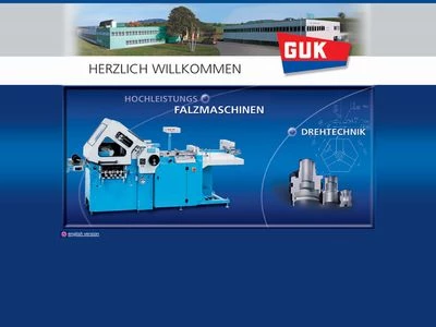 Website von GUK-Falzmaschinen Griesser & Kunzmann GmbH & Co. KG